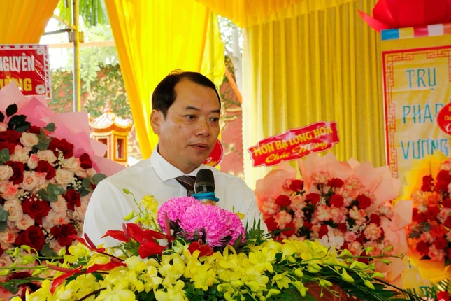 Phó Chủ tịch Ủy ban MTTQVN xã Hà Nha Đào Đình Tuấn phát biểu Phó Chủ tịch Ủy ban MTTQVN xã Hà Nha Đào Đình Tuấn phát biểu
