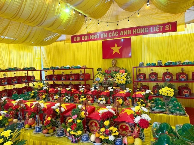 56 hài cốt đã quy tập