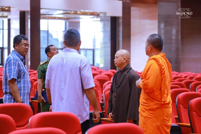 Khảo sát Đại giảng đường Minh Châu - Hội trường chính diễn ra Đại hội đại biểu Phật giáo toàn quốc lần thứ X, nhiệm kỳ 2026-2031