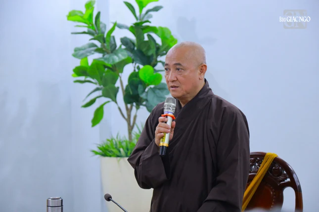 Hòa thượng Thích Huệ Thông phát biểu Hòa thượng Thích Huệ Thông phát biểu