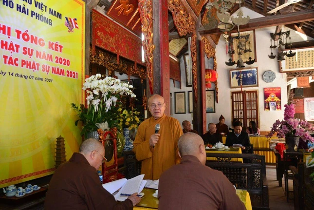 Hòa thượng Thích Quảng Tùng phát biểu