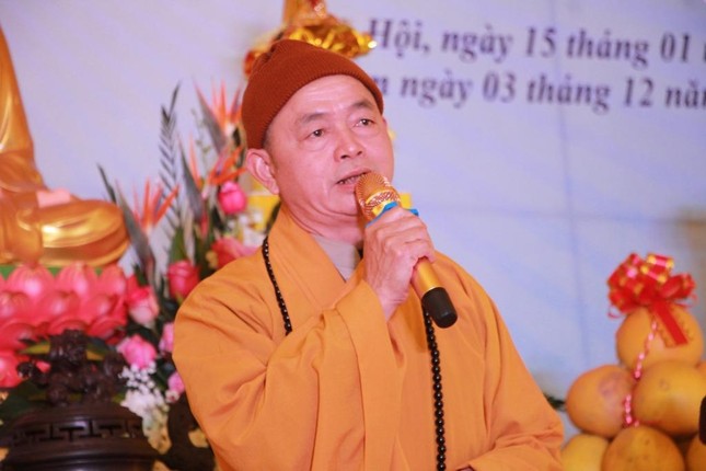 Thượng tọa Thích Thanh Hòa ban đạo từ