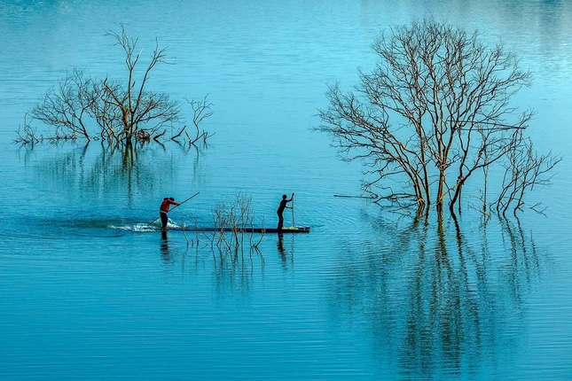 Qua sông - Ảnh: Phạm Quốc Thắng