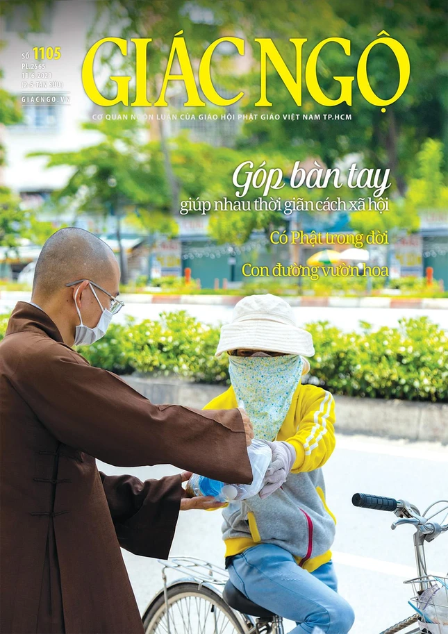 Bìa báo Giác Ngộ số 1105 - Mỹ thuật: Tống Viết Diễn