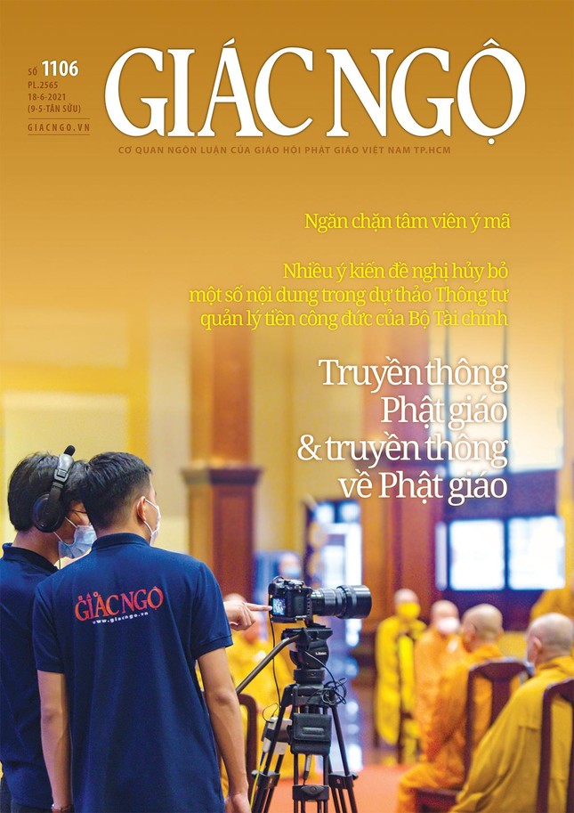 Bìa báo Giác Ngộ số 1106 - Mỹ thuật: Tống Viết Diễn