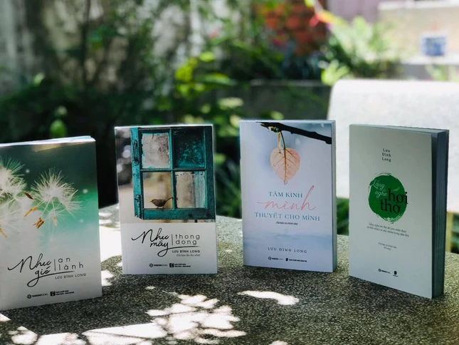 Bộ sách tinh thần gồm 4 cuốn của Lưu Đình Long được SaigonBooks thực hiện (gồm in mới và tái bản có chỉnh sửa) trong thời gian từ 2018 đến 2021