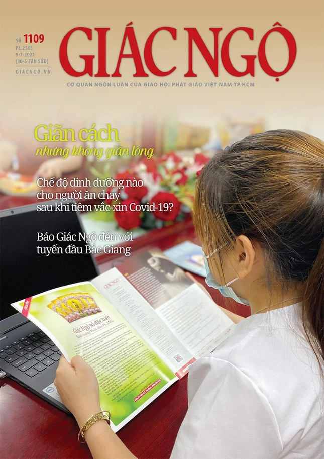 Bìa báo Giác Ngộ số 1109 - Mỹ thuật: Tống Viết Diễn Bìa báo Giác Ngộ số 1109 - Mỹ thuật: Tống Viết Diễn