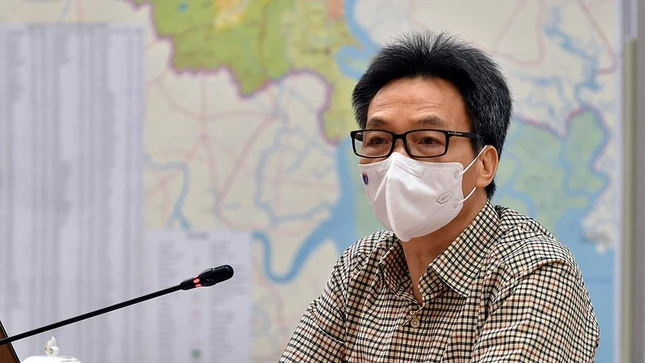 Phó thủ tướng Vũ Đức Đam tại cuộc giao ban trực tuyến - Ảnh: Đình Nam