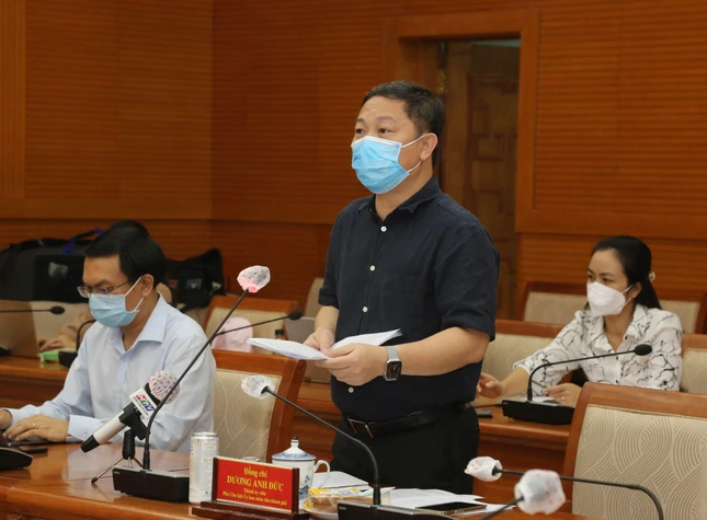 Phó Chủ tịch UBND TP.HCM Dương Anh Đức thông tin về kế hoạch tiêm vắc-xin phòng Covid-19 đợt 5