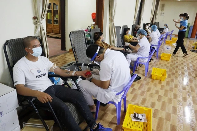 Đây là lần thứ hai chương trình hiến máu được Ban Từ thiện - xã hội tổ chức tại chùa Khánh Sơn