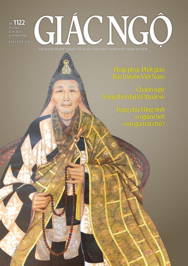 Bìa báo Giác Ngộ số 1122 - Mỹ thuật: Tống Viết Diễn