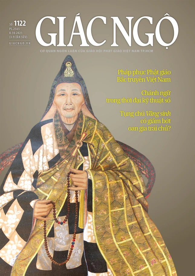 Bìa báo Giác Ngộ số 1122 - Mỹ thuật: Tống Viết Diễn