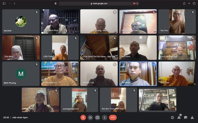 Ban Thường trực Ban Trị sự GHPGVN tỉnh Đắk Lắk họp trực tuyến Ban Thường trực Ban Trị sự GHPGVN tỉnh Đắk Lắk họp trực tuyến