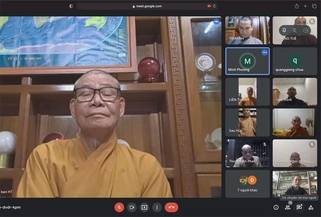 Hòa thượng Thích Châu Quang đúc kết phiên họp