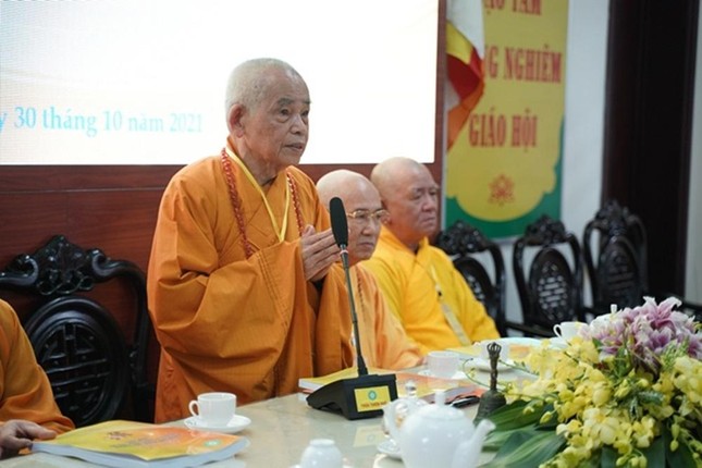 Hòa thượng Thích Đức Thanh phát biểu chỉ đạo