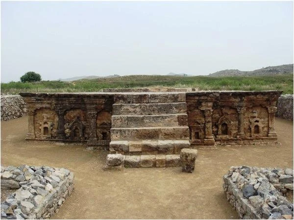 Di tích một bảo tháp Phật giáo gần Taxila, Pakistan
