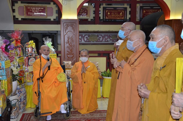 Hòa thượng Thích Tấn Đạt cảm tạ đến chư tôn đức lãnh đạo Giáo hội