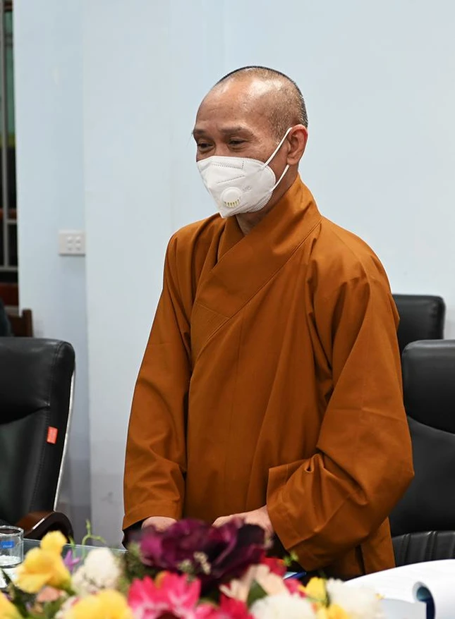 Hòa thượng Tiến sĩ Thích Thanh Điện phát biểu