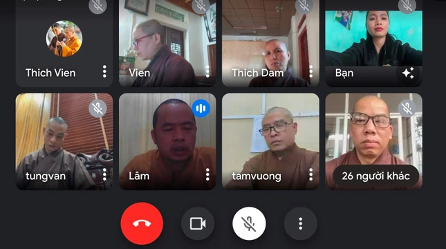 Hội nghị tổng kết Phật sự năm 2021 của Ban Trị sự Phật giáo tỉnh Vĩnh Phúc được tổ chức bằng hình thức trực tuyến