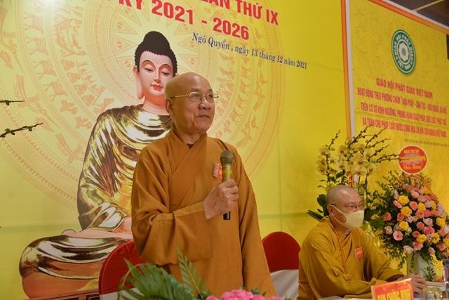 Hòa thượng Thích Quảng Tùng ban đạo từ