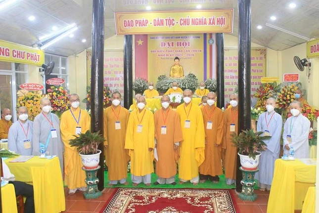 Tân Ban Trị sự Phật giáo huyện Thanh Bình nhiệm kỳ 2021-2026 ra mắt đại hội