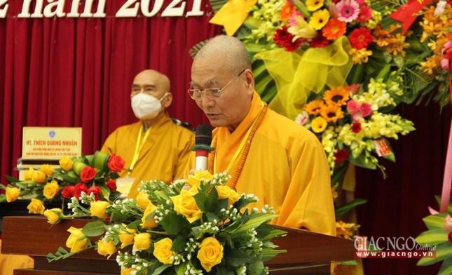 Hòa thượng Thích Hải Ấn đọc diễn văn khai mạc