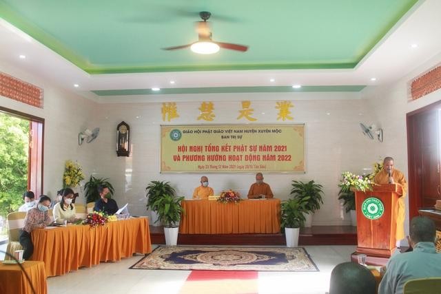 Hội nghị tổng kết Phật sự năm 2021 và phương hướng hoạt động năm 2022 của Phật giáo huyện Xuyên Mộc