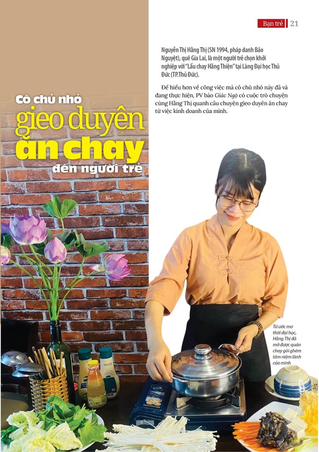 Bài trên Báo Giác Ngộ số 1132 - Thiết kế: Phòng Mỹ thuật BGN/Tống Viết Diễn