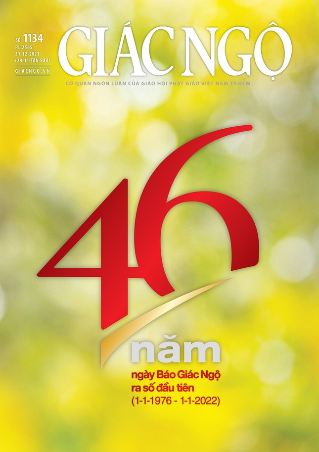 Bìa 1 báo Giác Ngộ số 1134 - Mỹ thuật: Tống Viết Diễn