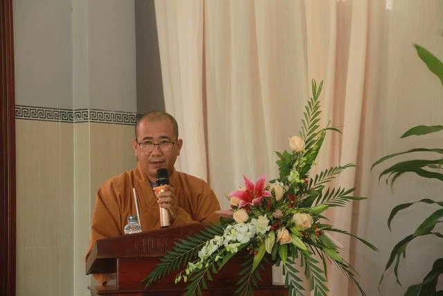 Đại đức Thích Ngộ Thành, Chánh Thư ký Ban Trị sự Phật giáo huyện Đất Đỏ báo cáo tổng kết công tác Phật sự năm 2021 Đại đức Thích Ngộ Thành, Chánh Thư ký Ban Trị sự Phật giáo huyện Đất Đỏ báo cáo tổng kết công tác Phật sự năm 2021