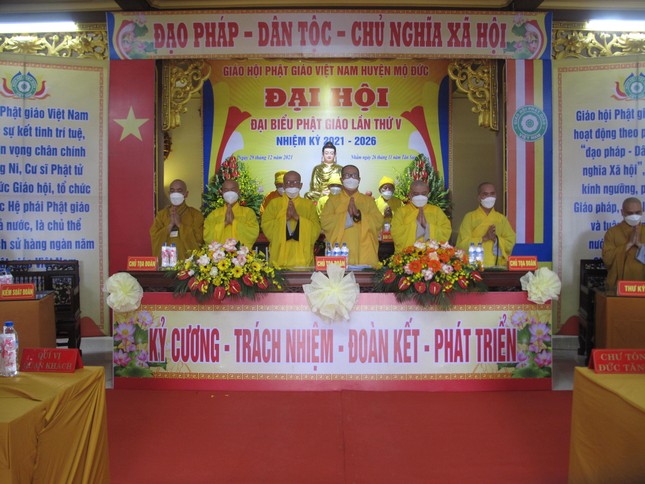 Ban chứng minh, chủ tọa đoàn đại hội niệm Phật cầu gia hộ