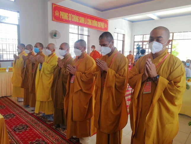 Tân Ban Trị sự Phật giáo TP.Trà Vinh nhiệm kỳ 2021-2026 ra mắt đại hội