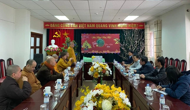 Ban Trị sự Phật giáo tỉnh Lai Châu chúc Tết tại Sở Nội vụ tỉnh