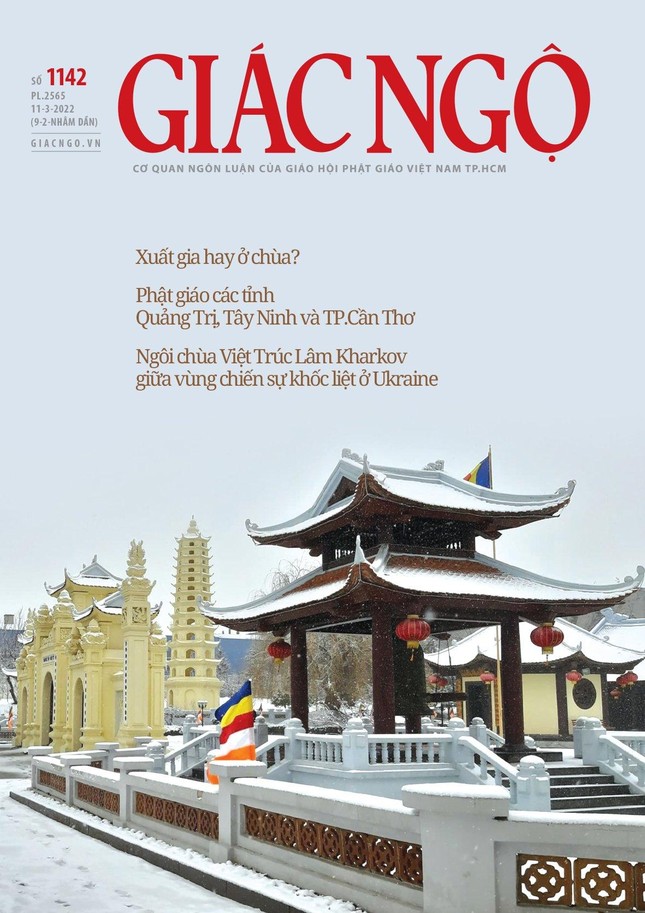 Bìa 1 báo Giác Ngộ số 1142 - Mỹ thuật: Tống Viết Diễn