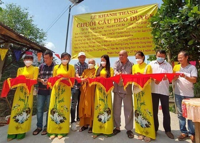 Khánh thành cầu Gieo Duyên tại xã Thiện Trung, huyện Cái Bè, tỉnh Tiền Giang
