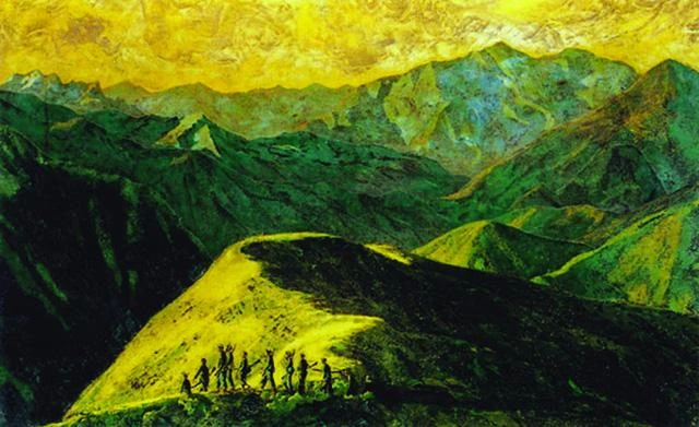 Bức tranh nổi tiếng "Nhớ một chiều Tây Bắc" của họa sĩ Phan Kế An