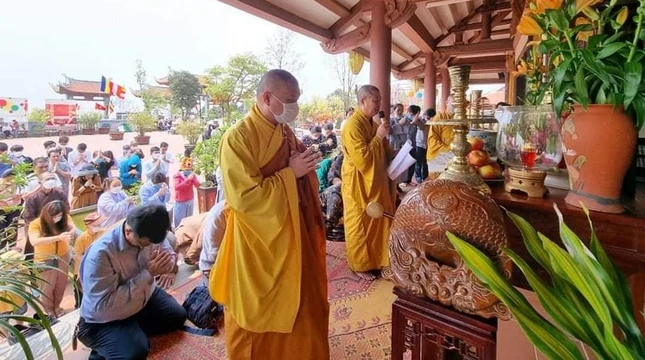 Lễ giỗ Tổ Hùng Vương tại chùa Đại Tuệ