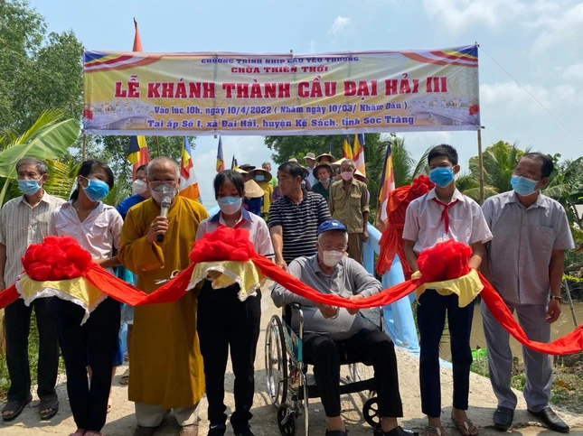 Lễ cắt băng khánh thành cầu Đại Hải 3 tại xã Đại Hải, huyện Kế Sách, tỉnh Sóc Trăng