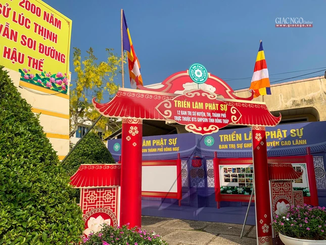 Các ban, ngành triễn lãm Phật sự mừng Đại hội đại biểu Phật giáo tỉnh Đồng Tháp