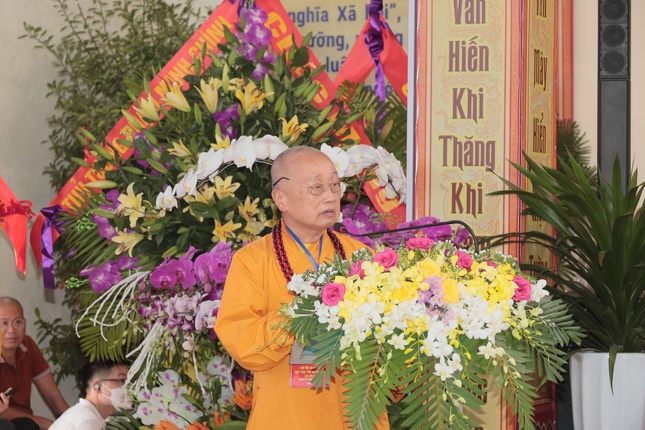 Hòa thượng Thích Tánh Nhiếp phát biểu khai mạc