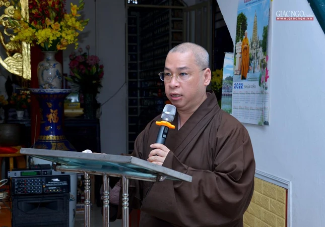 Thượng tọa Thích Minh Nhựt phát biểu khai mạc Thượng tọa Thích Minh Nhựt phát biểu khai mạc