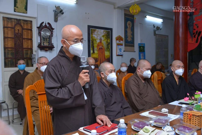 Thượng tọa Thích Thiện Quý phát biểu Thượng tọa Thích Thiện Quý phát biểu