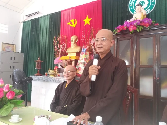 Đại đức Thích Pháp Thông phát biểu khai mạc