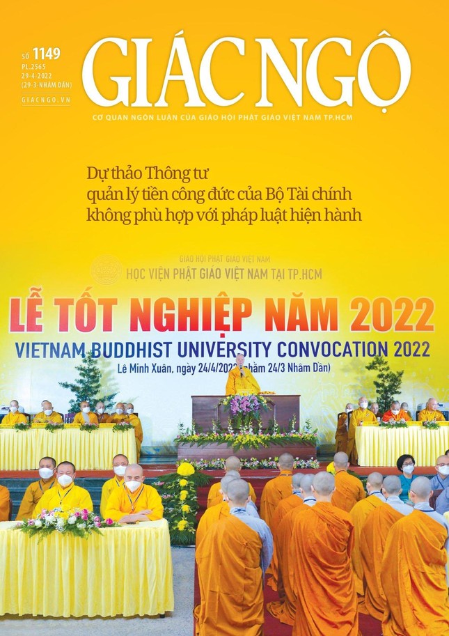 Bìa 1 báo Giác Ngộ số 1149 - Mỹ thuật: Tống Viết Diễn