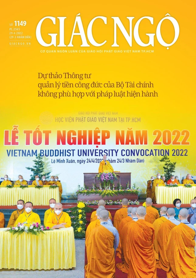 Bìa 1 báo Giác Ngộ số 1149 - Mỹ thuật: Tống Viết Diễn