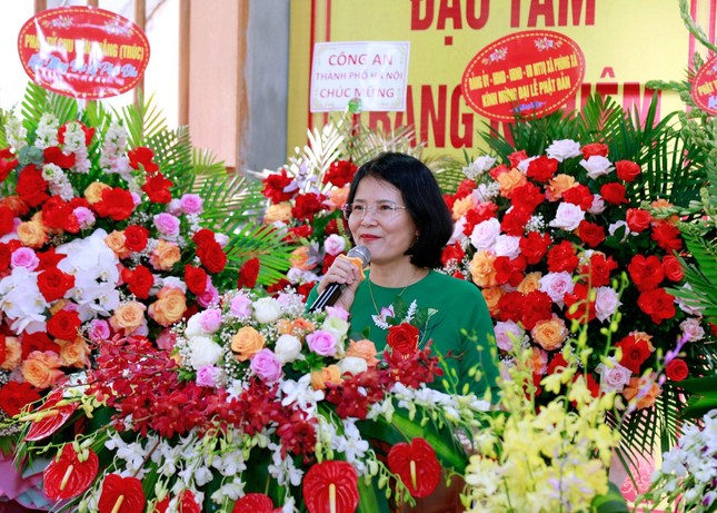 Bà Nguyễn Thị Kim Dung phát biểu