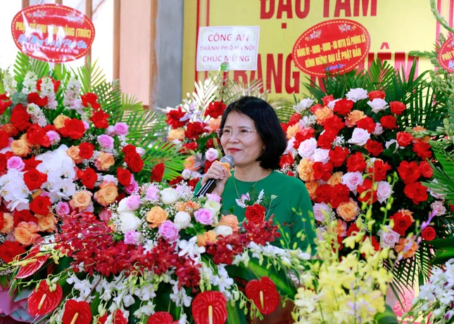 Bà Nguyễn Thị Kim Dung phát biểu