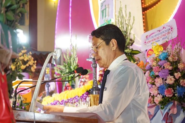 Ông Huỳnh Văn Hùng phát biểu