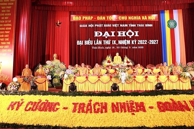 Ban Trị sự Phật giáo tỉnh Thái Bình khóa VIII, nhiệm kỳ 2017 - 2022 tuyên bố mãn nhiệm