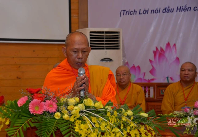 Hòa thượng Danh Đổng phát biểu khai mạc Hòa thượng Danh Đổng phát biểu khai mạc